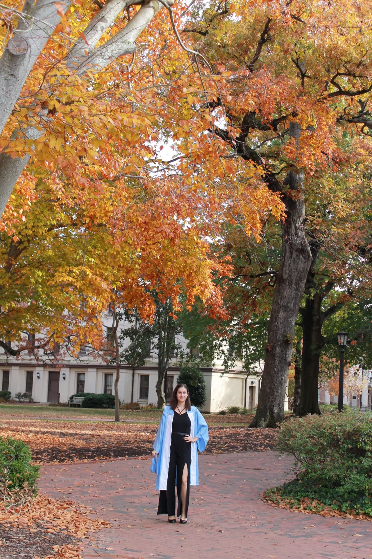Lexie in autumn foliage
